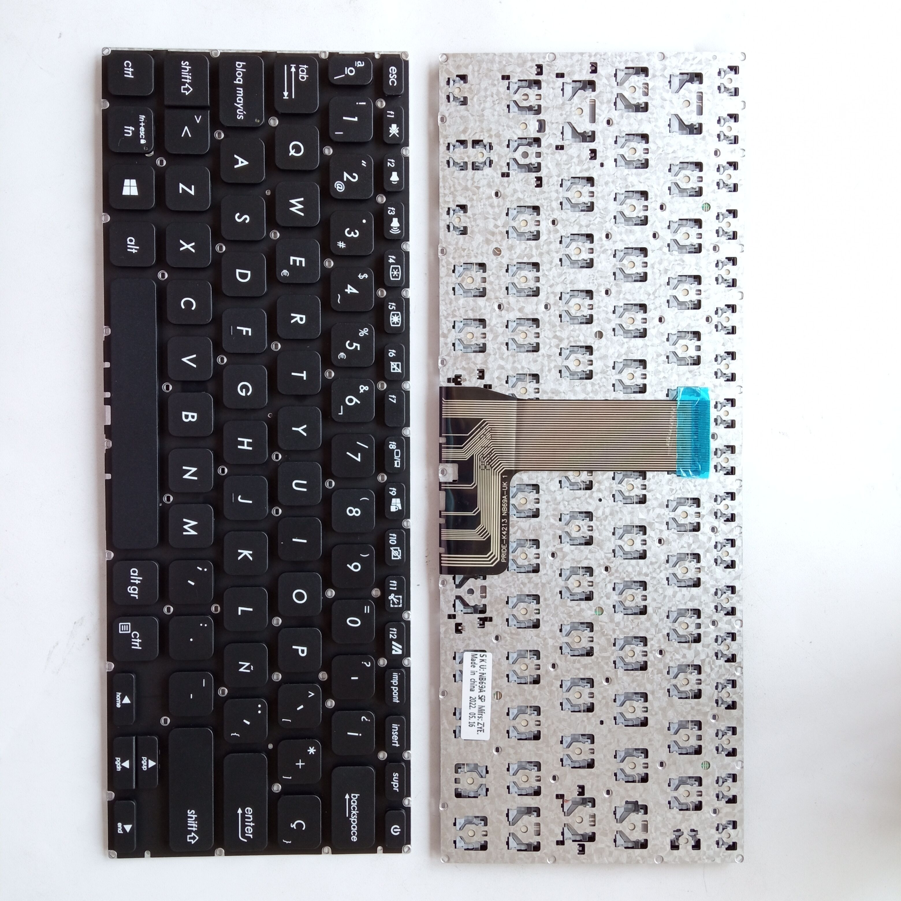 Picture of New Replacement Laptop Keyboard For ASUS X409 small carriage return BLACK (OEM) SP Layout